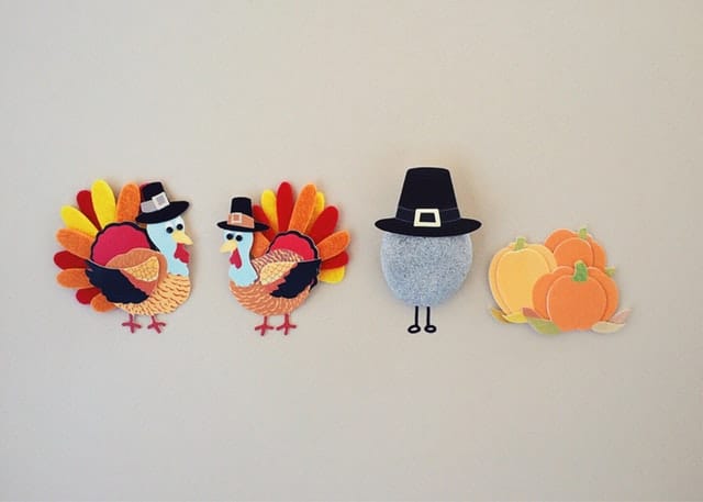 Felt turkey thanksgiving decorations